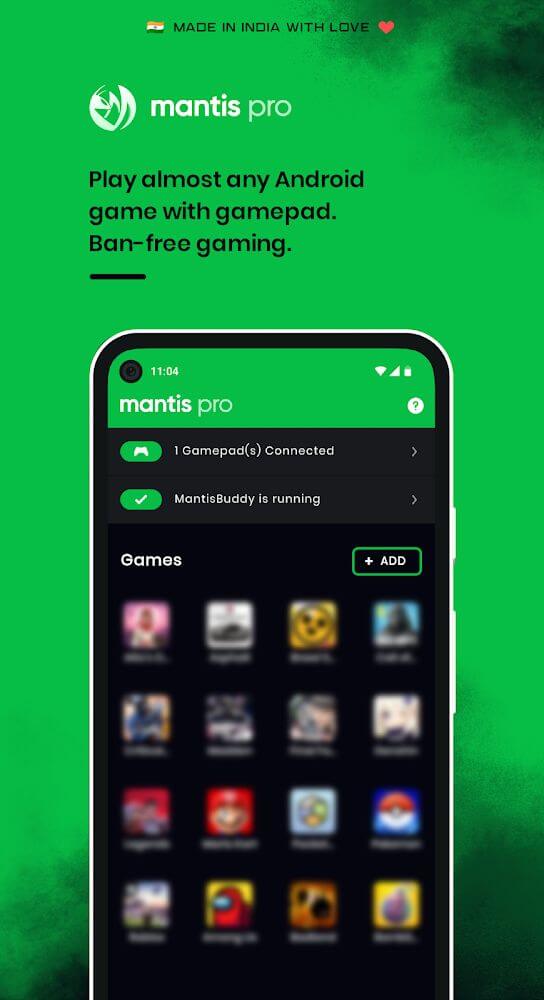 Captura de pantalla de asignación de teclas de Mantis Gamepad Pro Beta 2