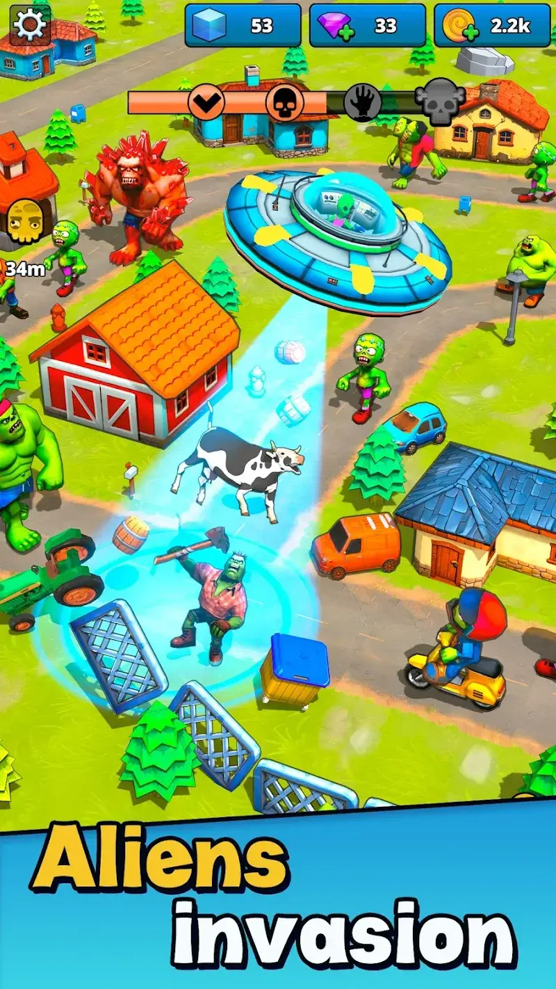 Screenshot Aliens vs Zombies: Invasion 1
