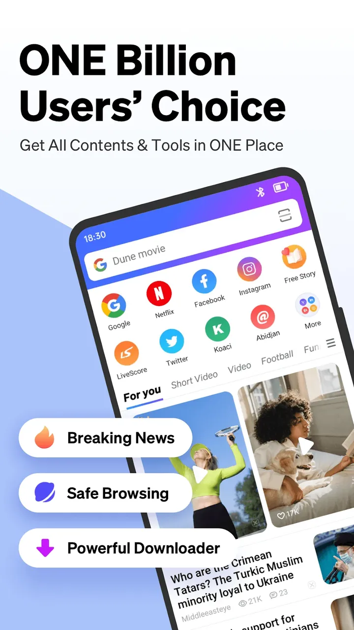 Phoenix Browser preview screen 4