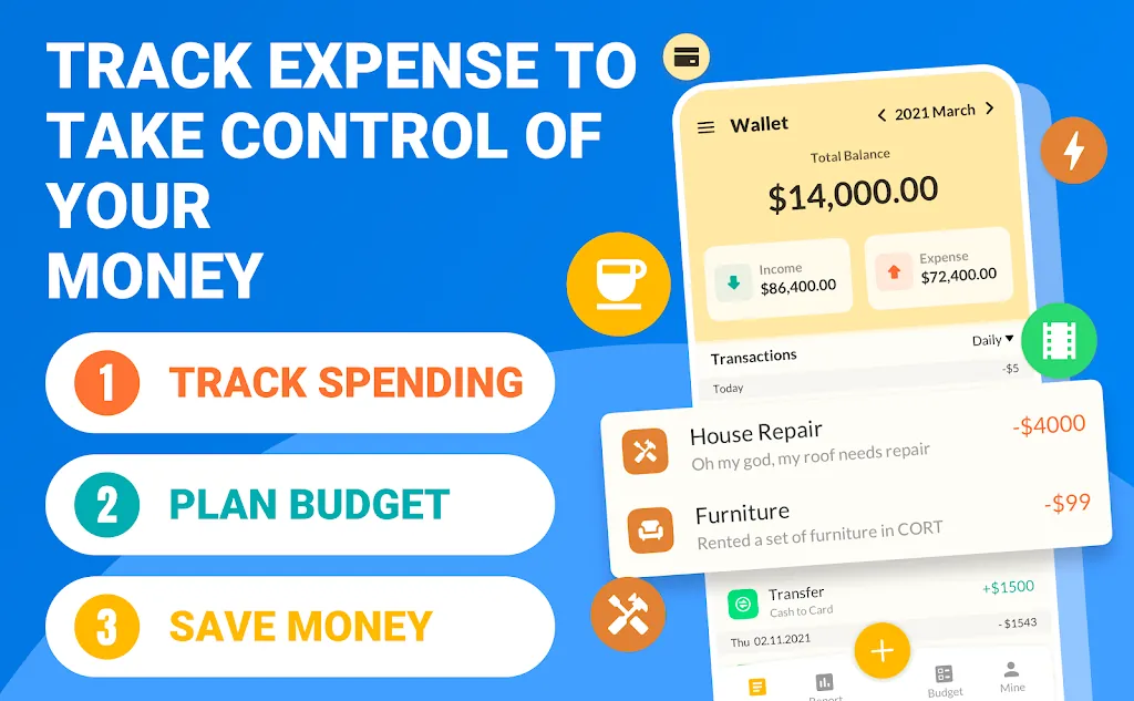 Tangkapan layar Money Tracker Expense Tracker 2