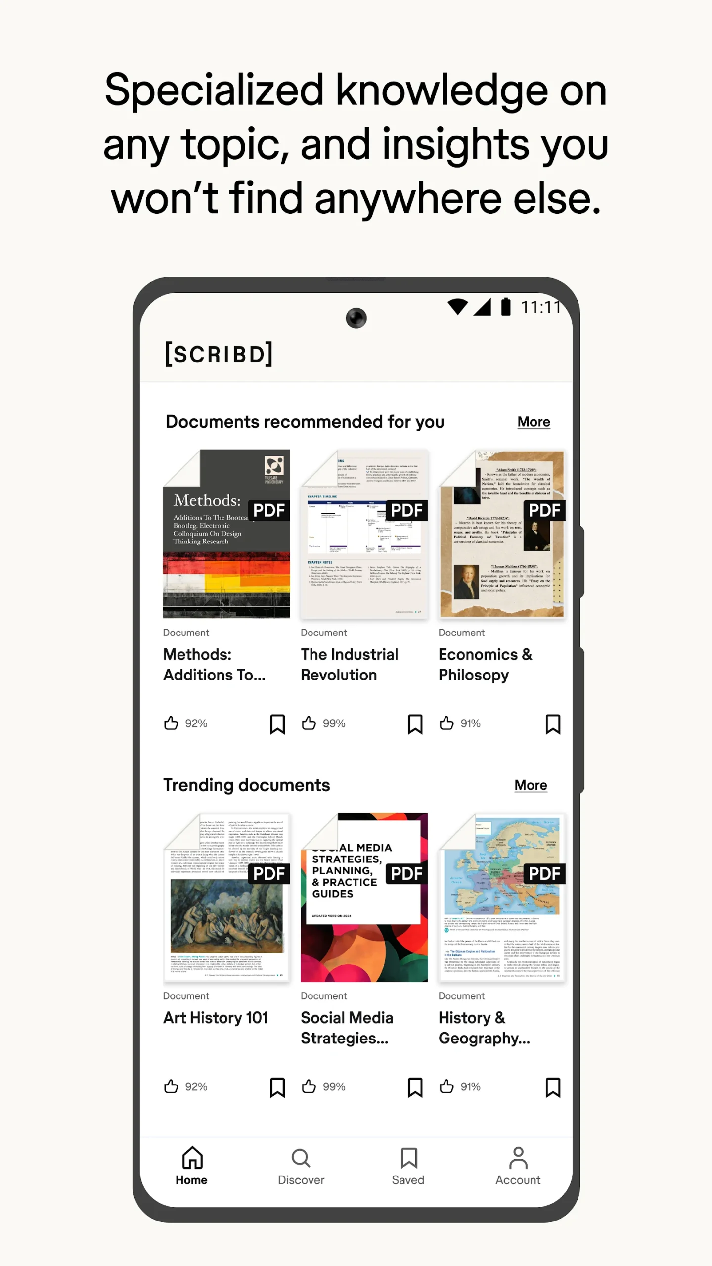 Scribd: 300M+ Documents app preview 2