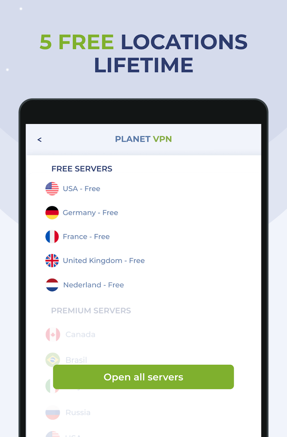 Imagem de prévia 7 do Free VPN Proxy by Planet VPN