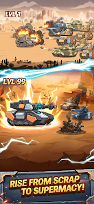 Steelborn: Tank Idle RPG captura de tela 3