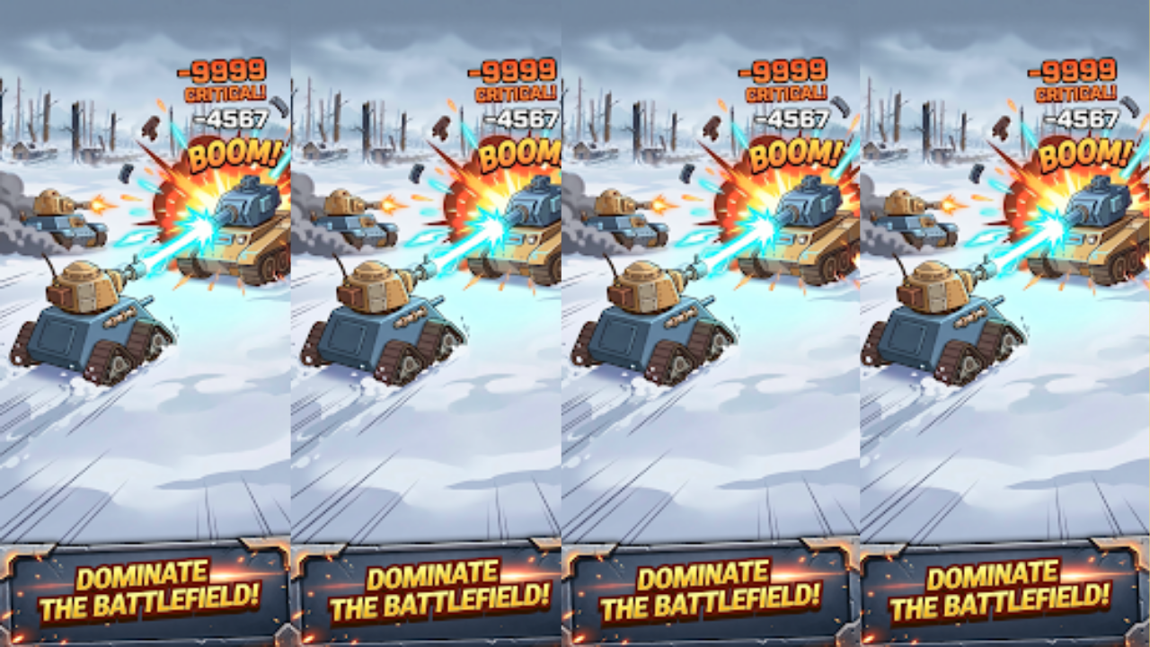 Steelborn: Tank Idle RPG captura de tela 1