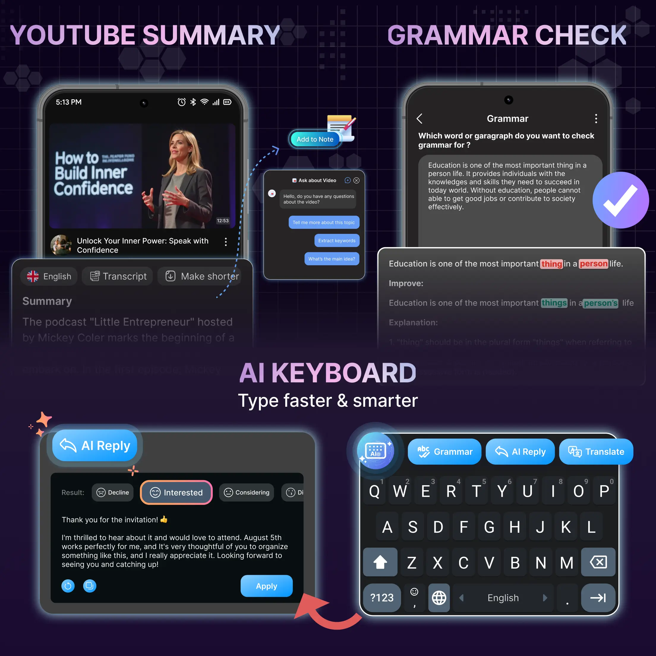 Tangkapan layar 2 aplikasi AI Chat : Chatbot & Assistant