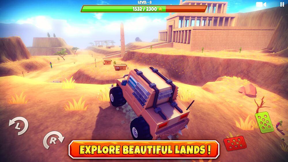 Captura de pantalla 2 de la jugabilidad de Zombie Offroad Safari