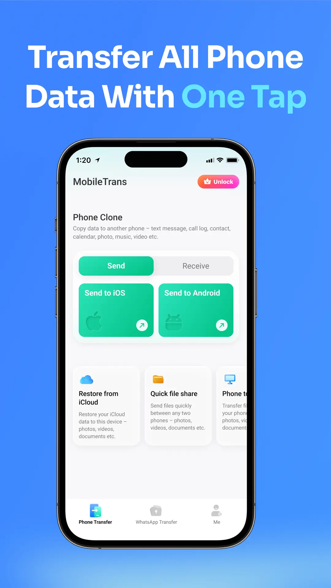 Data Transfer – MobileTrans app preview 1