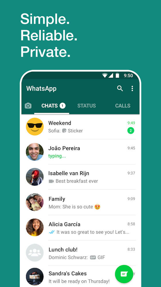 Capture d'écran 2 de WhatsApp Messenger