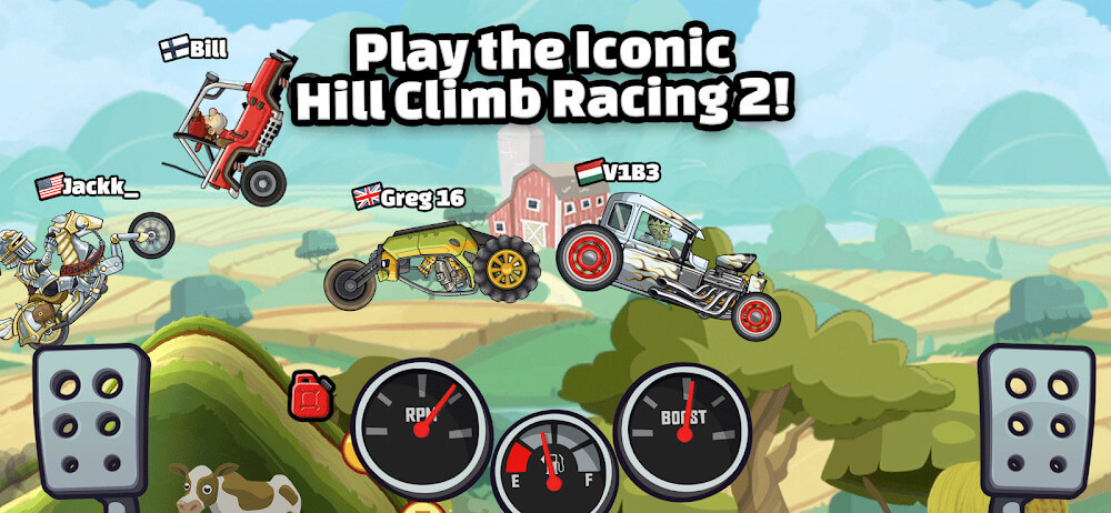 Cuplikan gameplay Hill Climb Racing 2 2