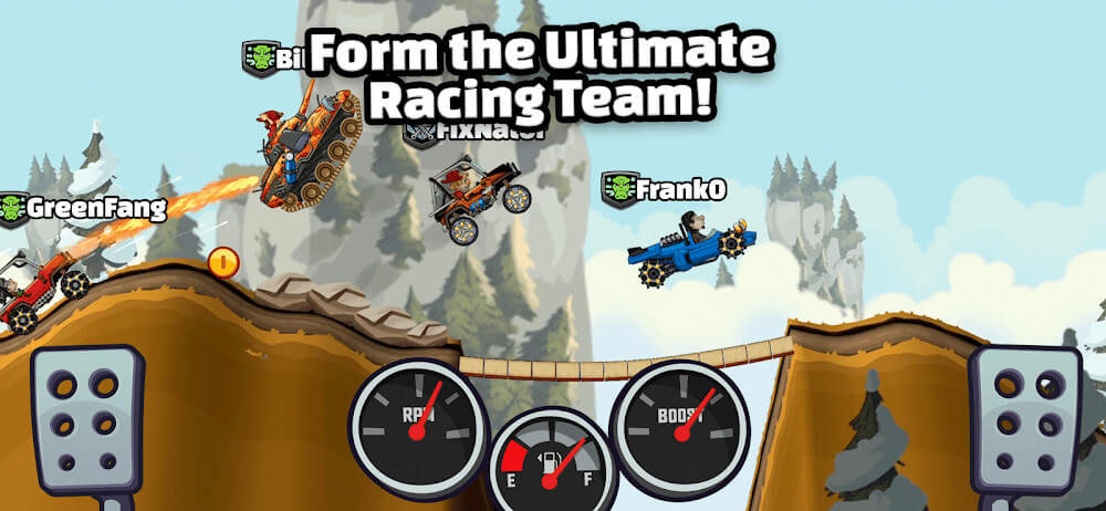 Cuplikan gameplay Hill Climb Racing 2 6