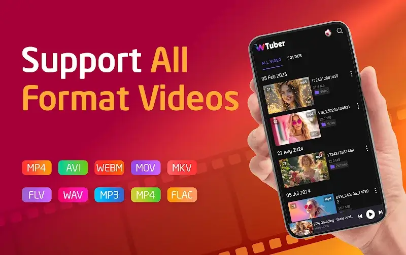 Video Player All Format-wTuber Screenshot 1