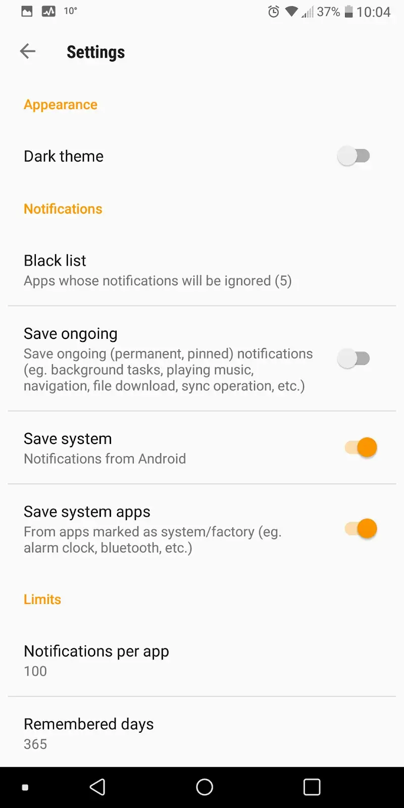 Benachrichtigungsarchiv Screenshot 3