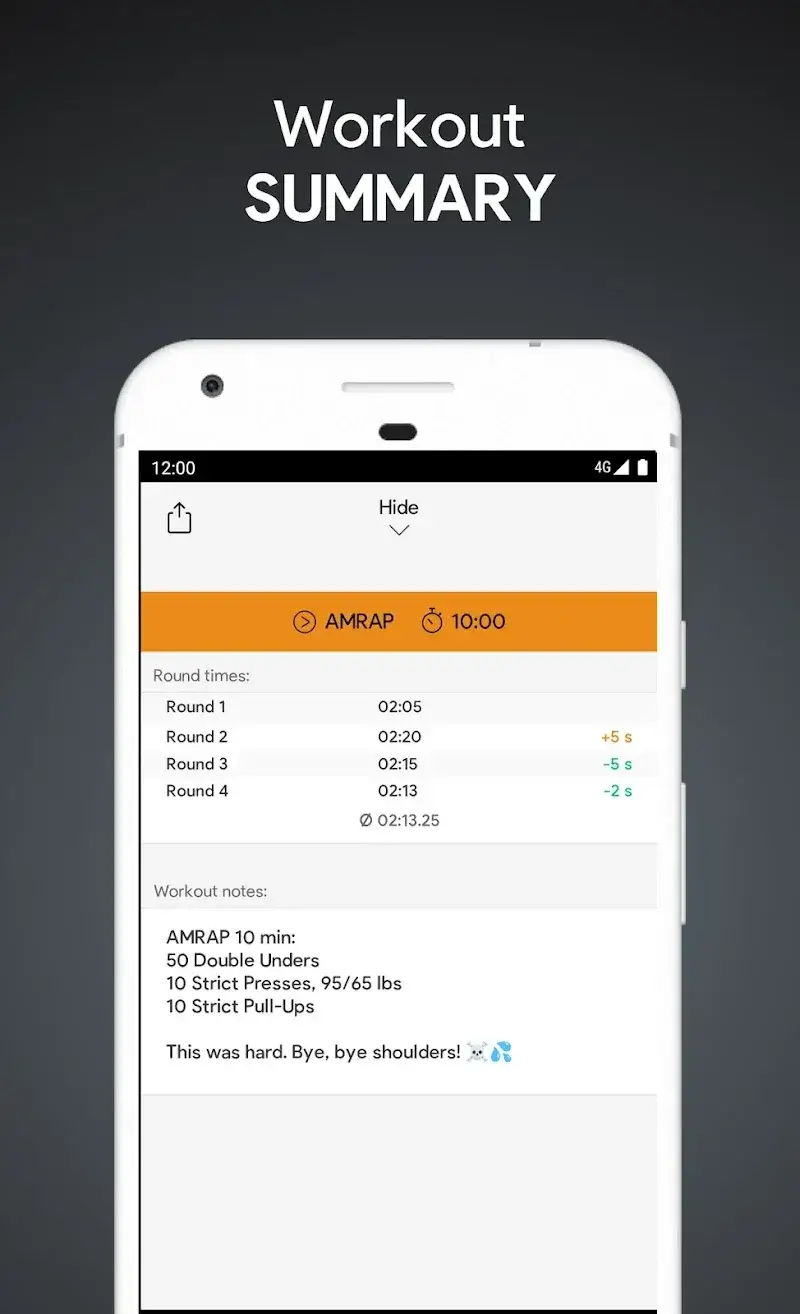 SmartWOD Timer captura de pantalla 6