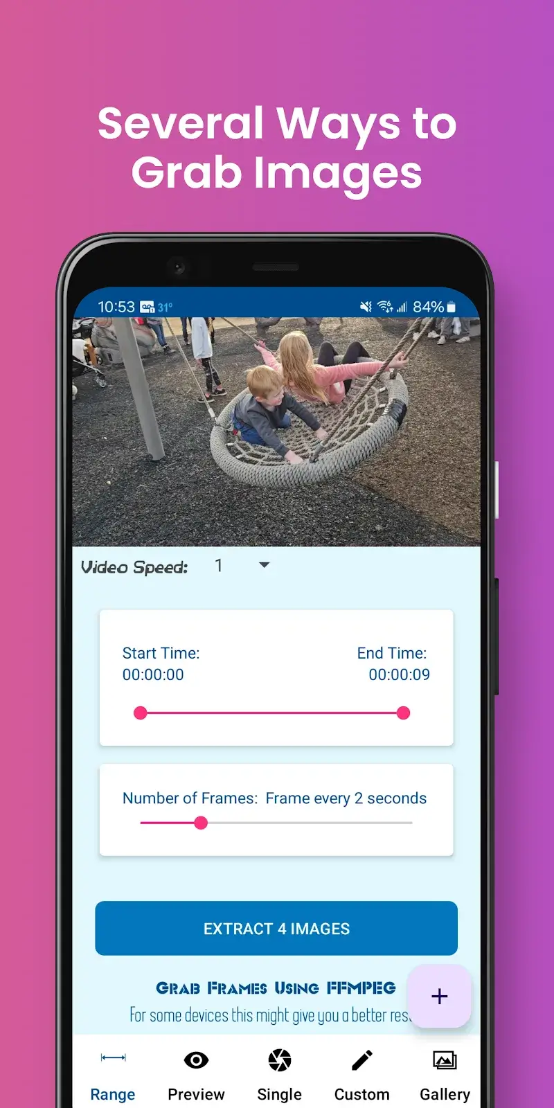 ภาพหน้าจอ Grab Photos From Videos 2