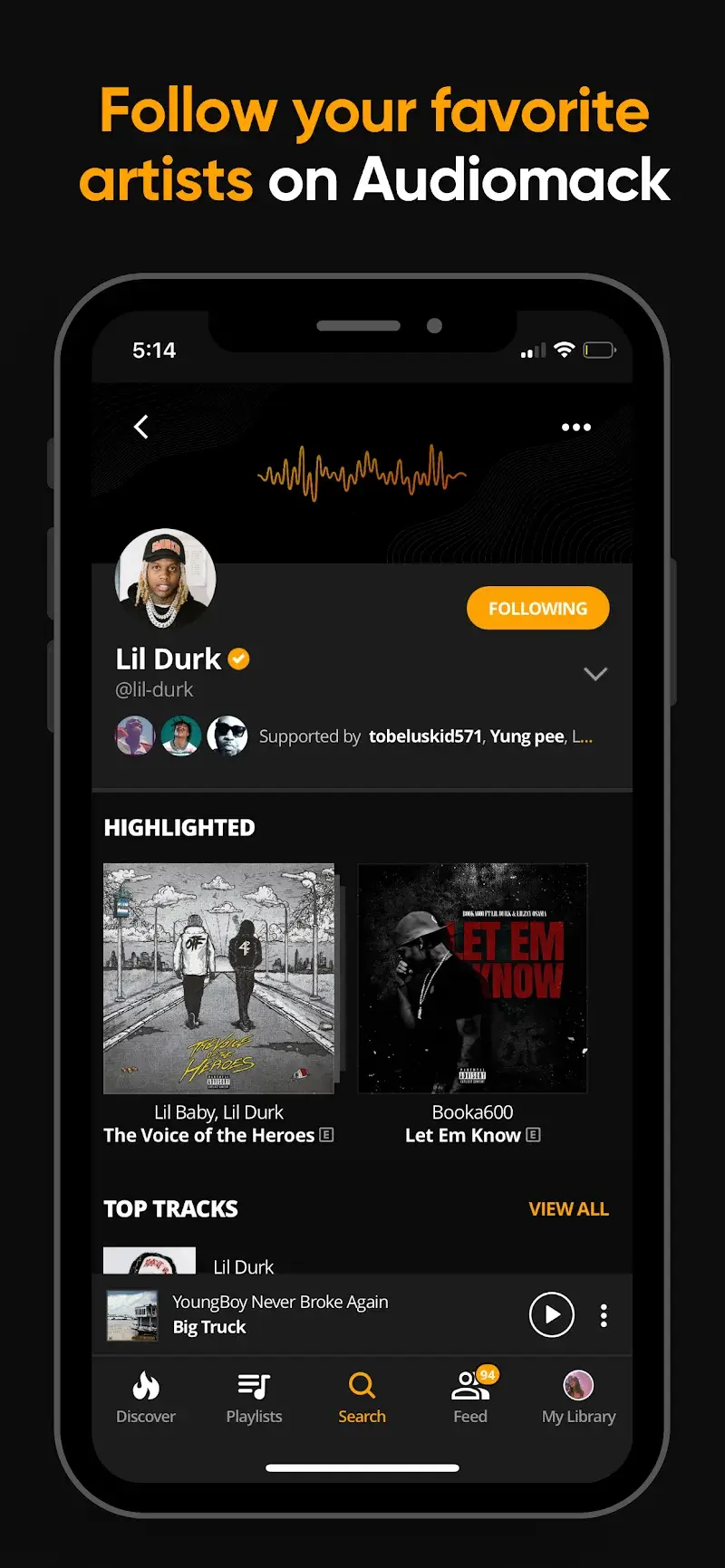 Audiomack 스크린샷 5