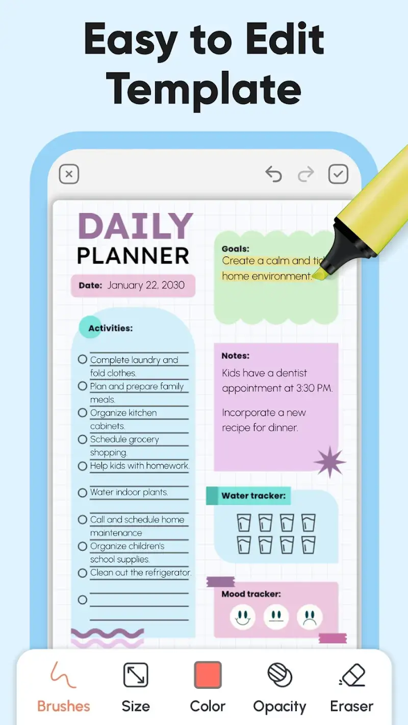Captura de pantalla 2 de Daily Planner and Journal
