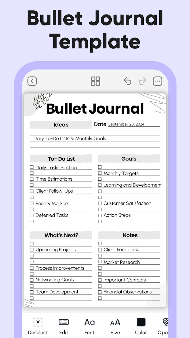 Captura de pantalla 3 de Daily Planner and Journal