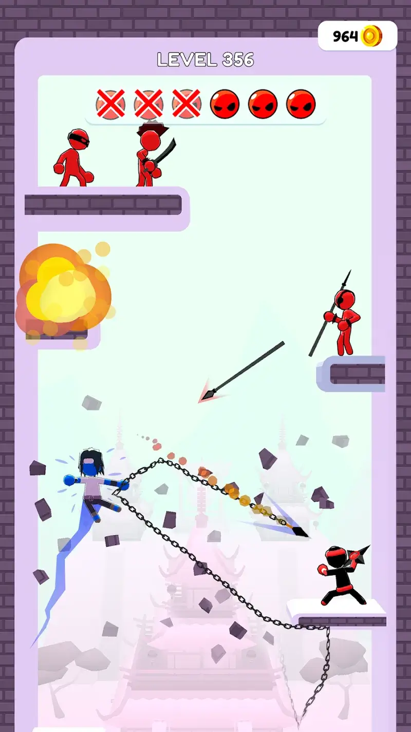 Capture d'écran Stickman Teleport Master 3D 6