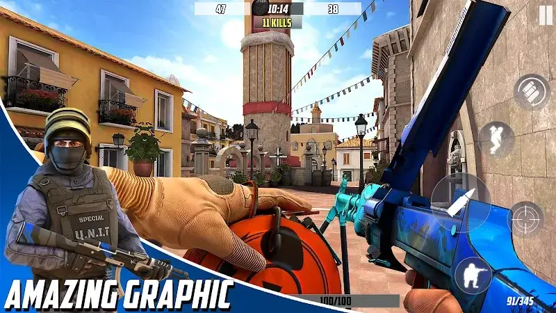 Tangkapan layar Hazmob FPS 4
