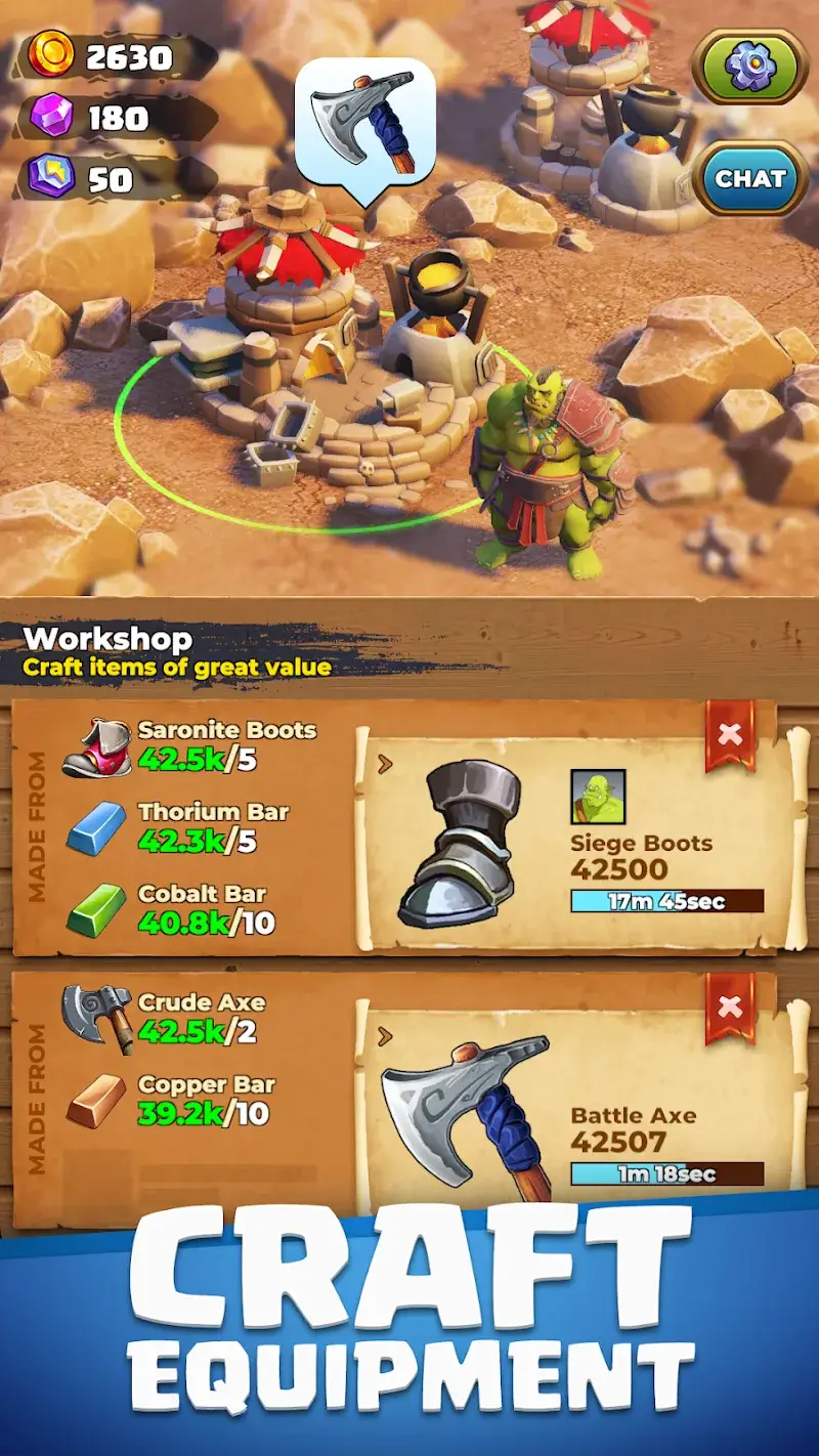 Orecraft: Orc Mining Camp ภาพหน้าจอ 2