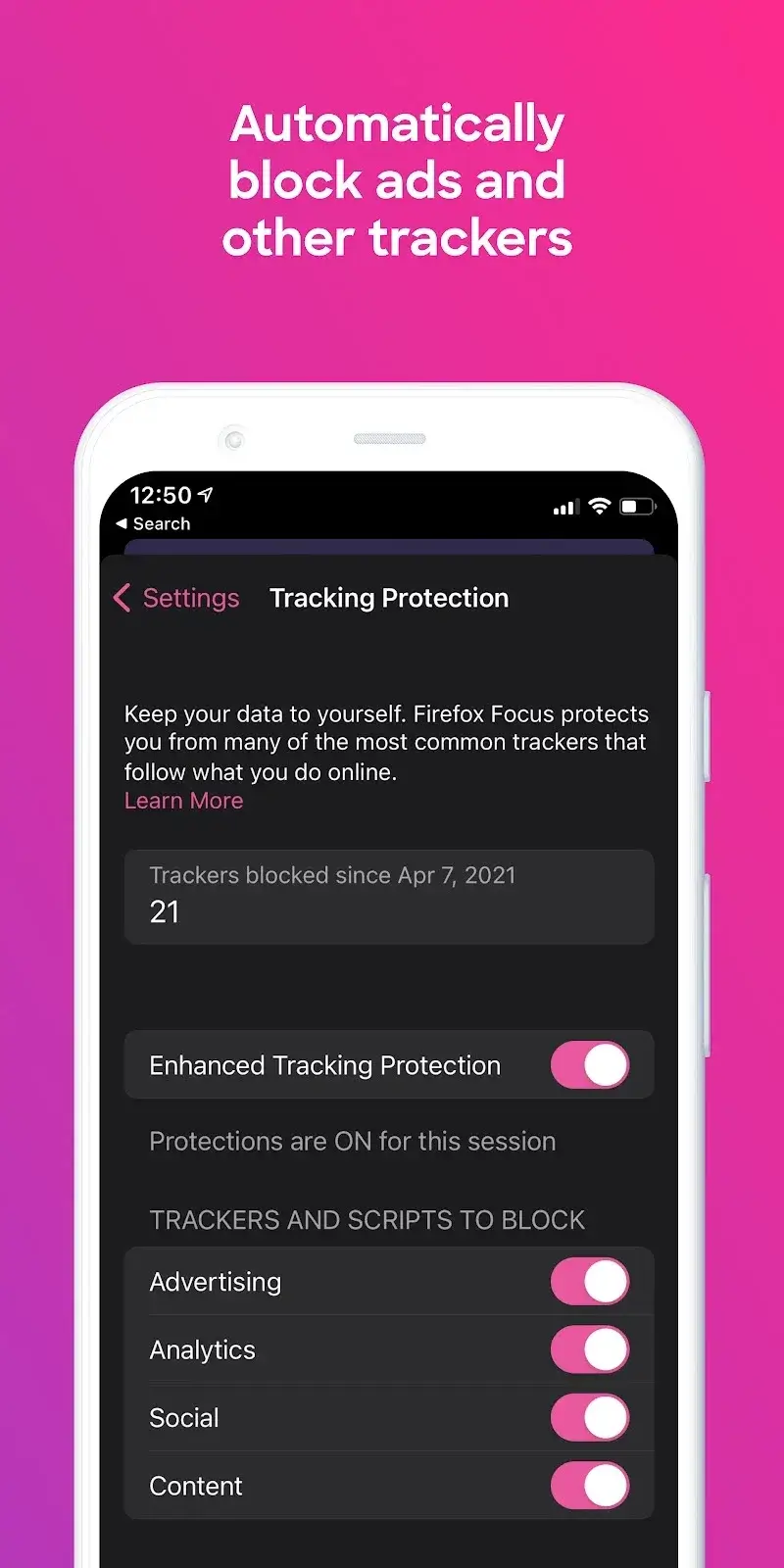 Firefox Focus screenshot 3