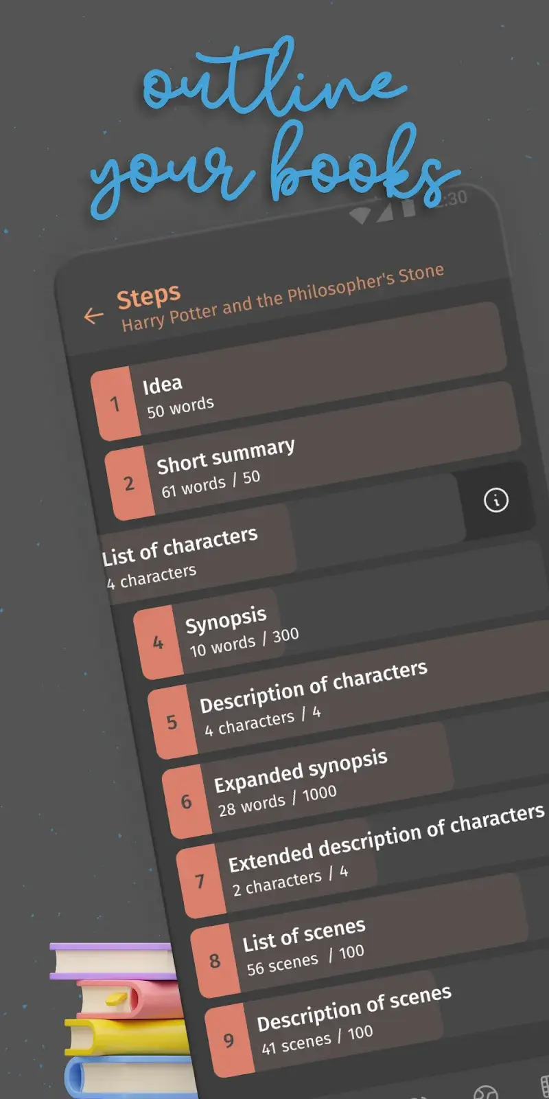 Fabula - Story Planner captura de tela 2