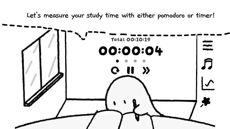 Capture d'écran 3 de Study Time With Rain: Pomodoro