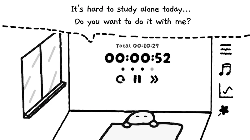 Capture d'écran 2 de Study Time With Rain: Pomodoro