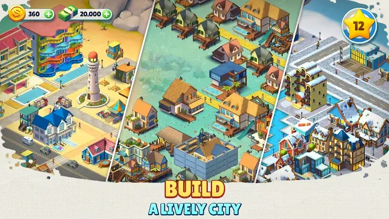 Cozy Town: Build Explore Game ekran görüntüsü 2
