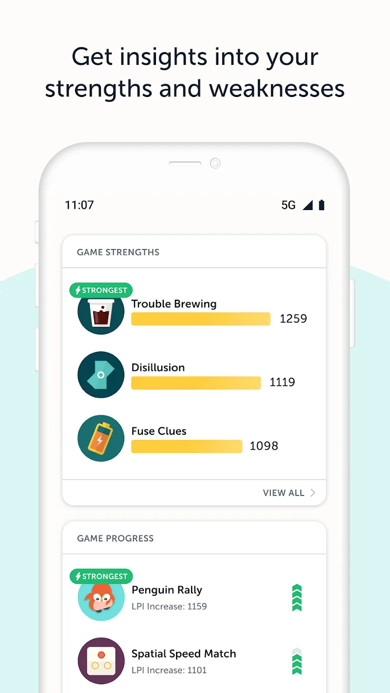 Screenshot do Lumosity 5