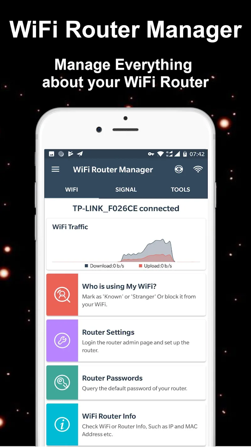 ภาพหน้าจอ WiFi Router Manager 1