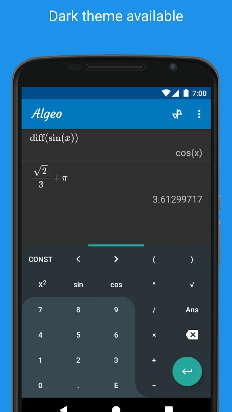 Tangkapan layar Graphing Calculator 2
