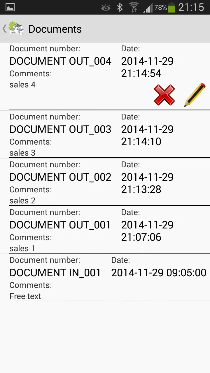Screenshot LoMag Warehouse Management FRE 3