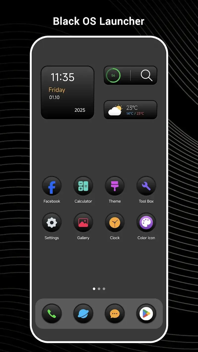 AiOS launcher ekran görüntüsü 1