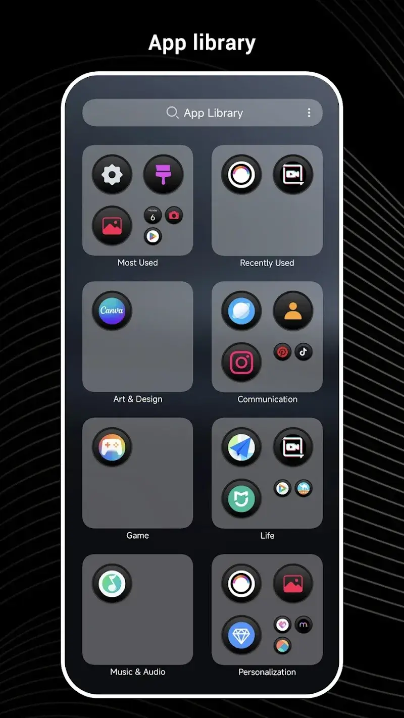 AiOS launcher ekran görüntüsü 3