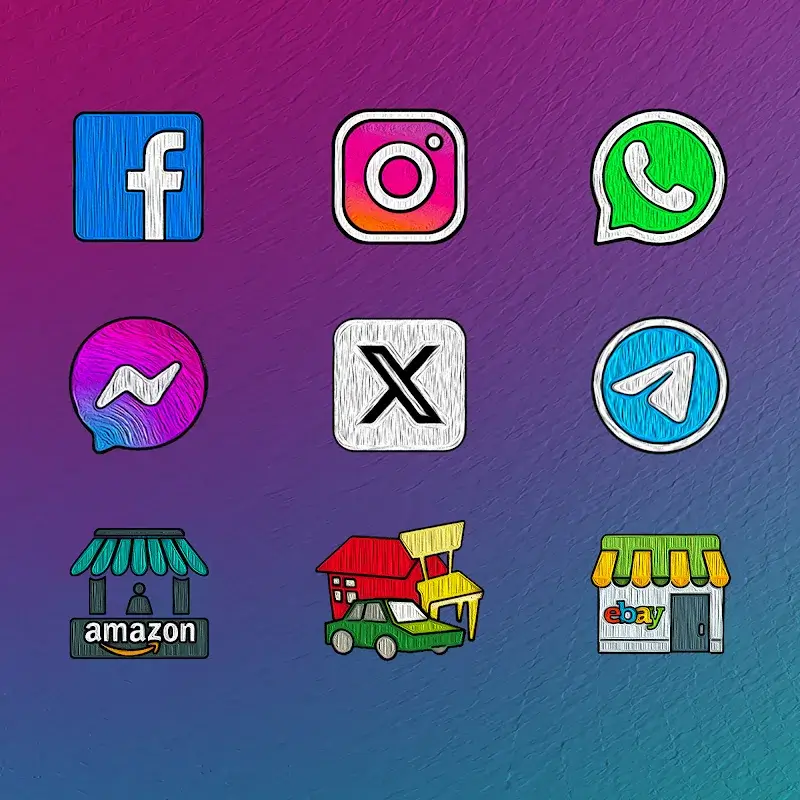 Icon Pack Screenshot 3 (Artistic Theme)