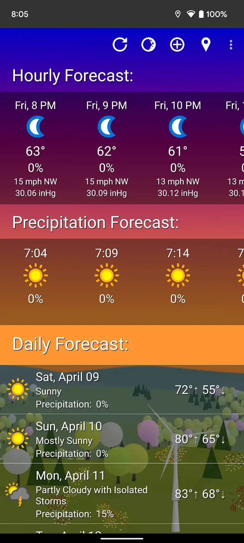 What The Forecast captura de pantalla 4