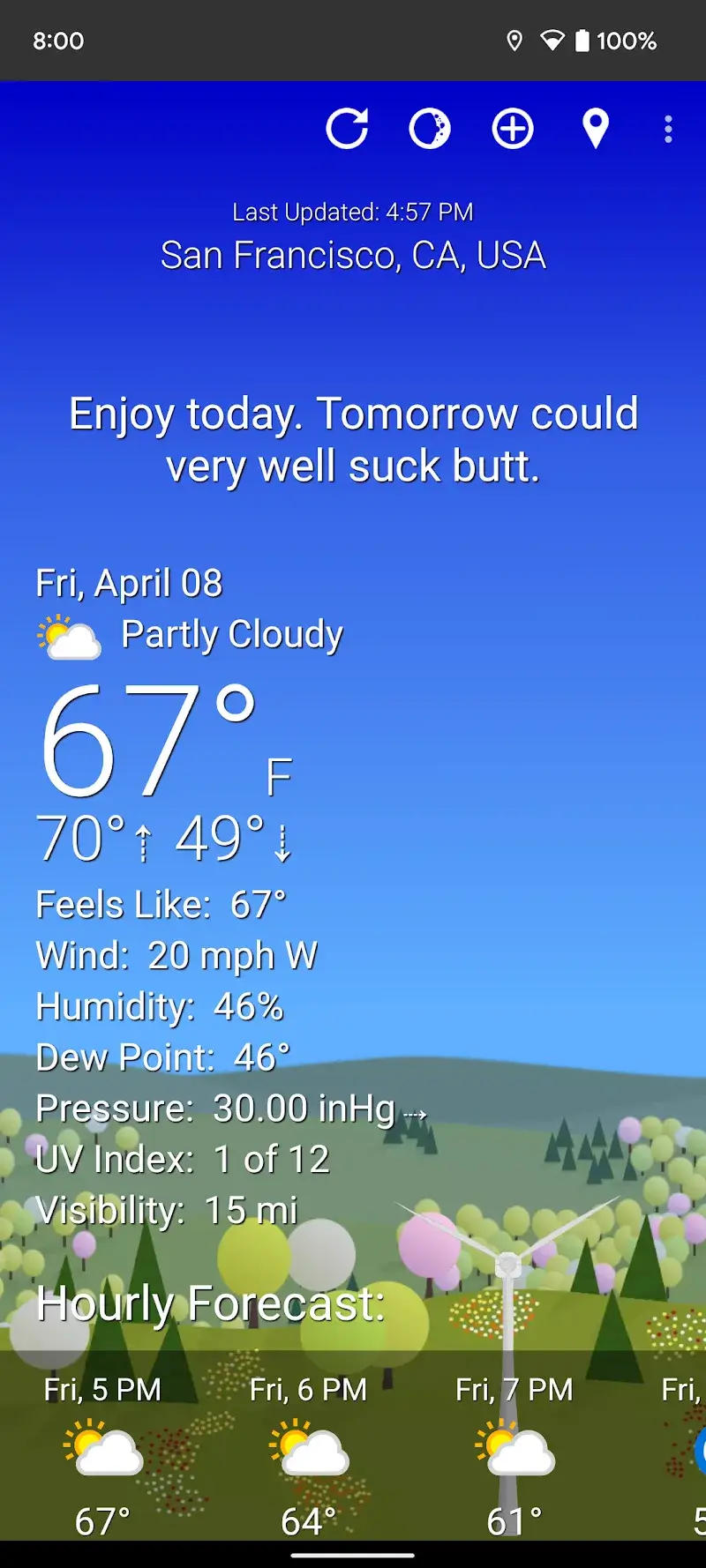 What The Forecast captura de pantalla 1