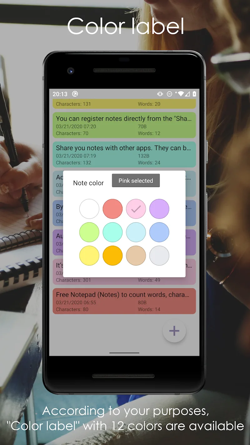 Tangkapan layar Word Counter Note CountablePad 2