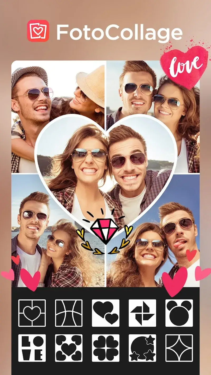 FotoCollage Photo Editor v9.9.1.7.1 APK Скриншот 1
