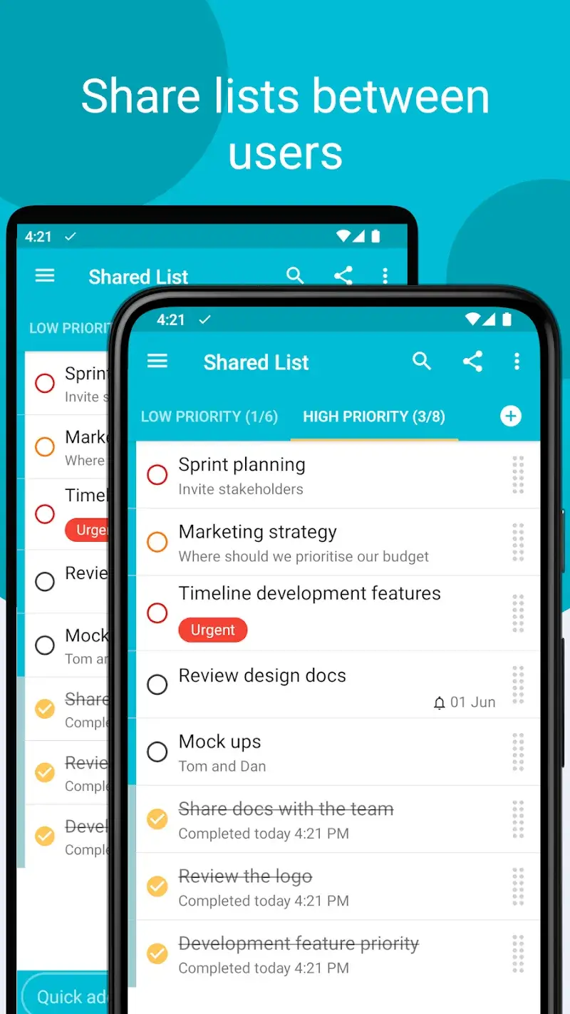 Ảnh chụp màn hình Tasks 2