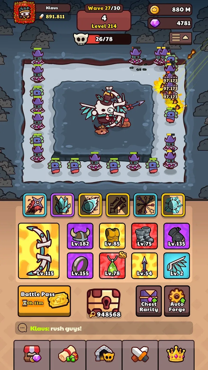Tangkapan layar gameplay Smith Legend 5