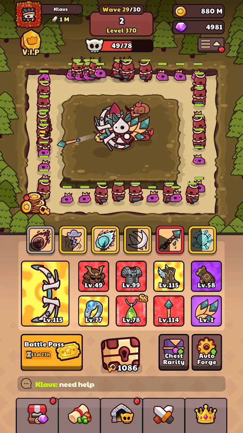 Tangkapan layar gameplay Smith Legend 6