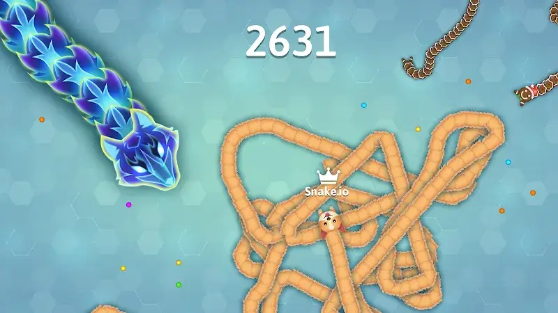 Screenshot di gameplay di Snake.io 6