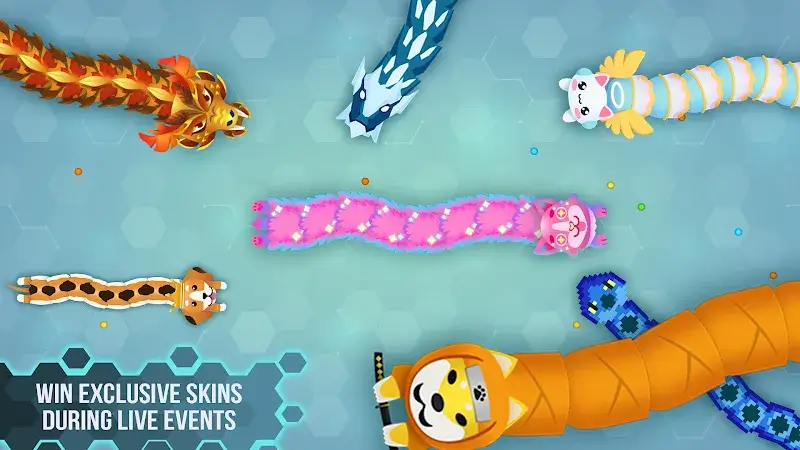 Screenshot di gameplay di Snake.io 3