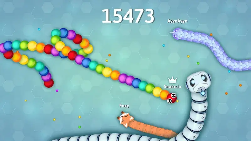 Screenshot di gameplay di Snake.io 2