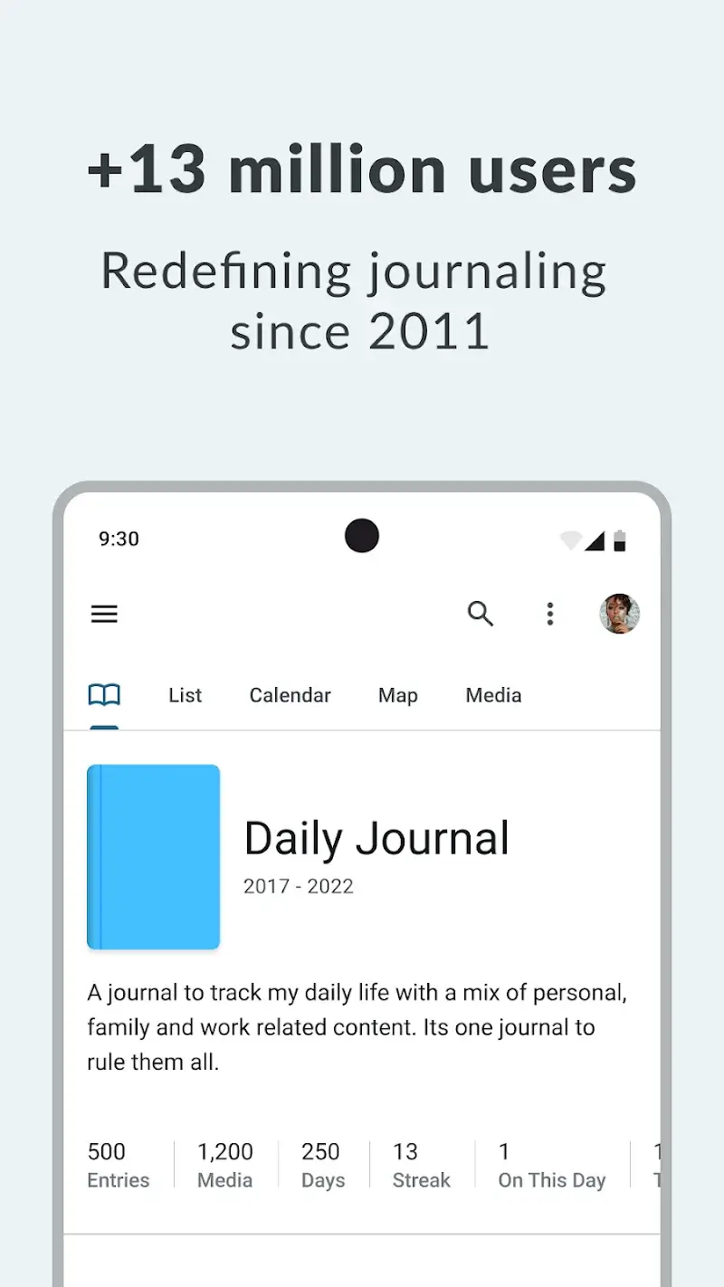 Скриншот Day One Journal 2