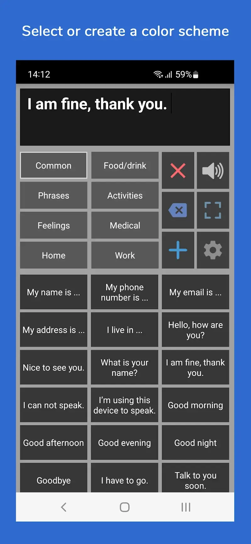 Speech Assistant AAC screenshot 5