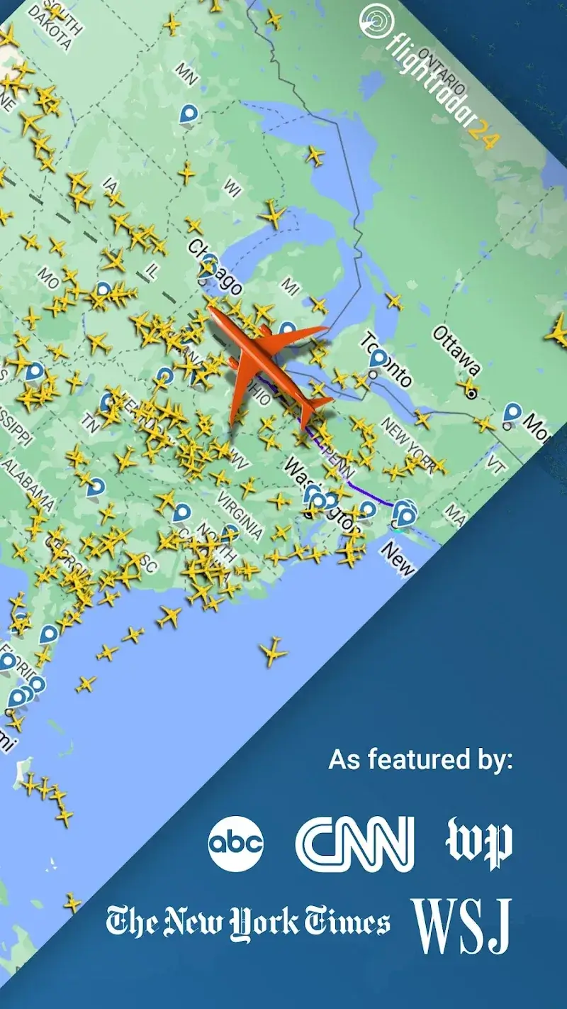 Flightradar,24 Flight Tracker Screenshot 2